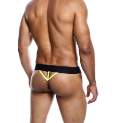 MALE BASICS String NEON MaleBasics Noir-Jaune